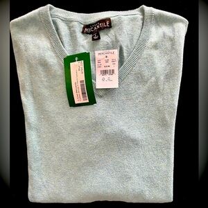 J CREW MERCANTILE NWT cotton crewneck sweater-tee. Tea Green